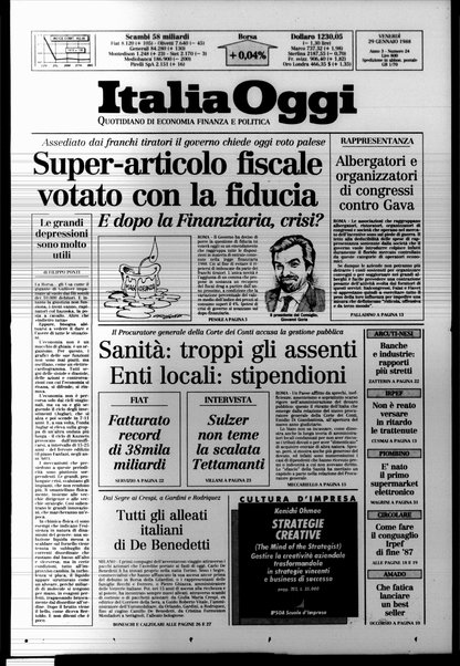 Italia oggi : quotidiano di economia finanza e politica